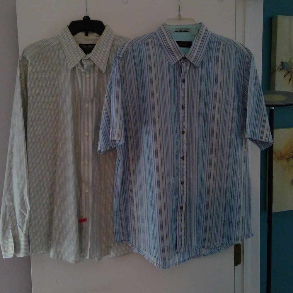 Eddie Bauer & Tasso Elba Dress shirts- 2 shirts for the price of 1! GREAT DEAL!!